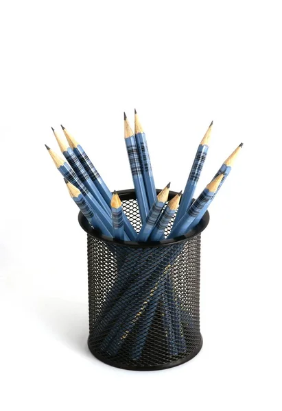 Wooden Pens Pen Holder — Stock Photo, Image