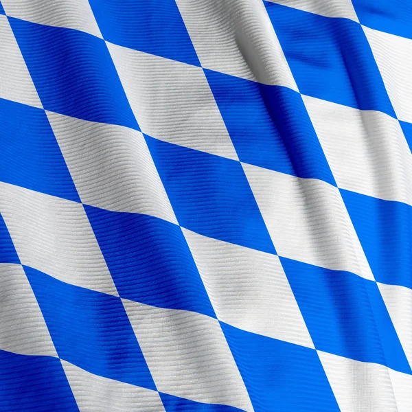 Bavarian Flag Closeup National Flag — Stock Photo, Image