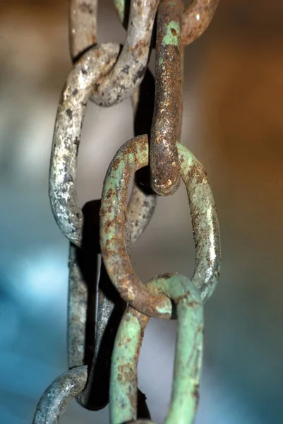 Close Old Rusty Chain — Stock Photo, Image