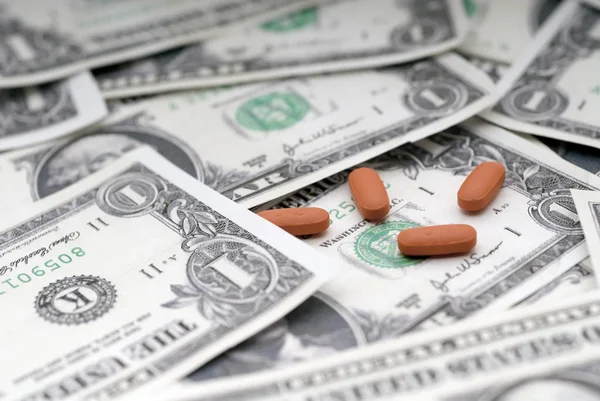 Medicijnen Voor Zieke Amerikaanse Economie — Stockfoto