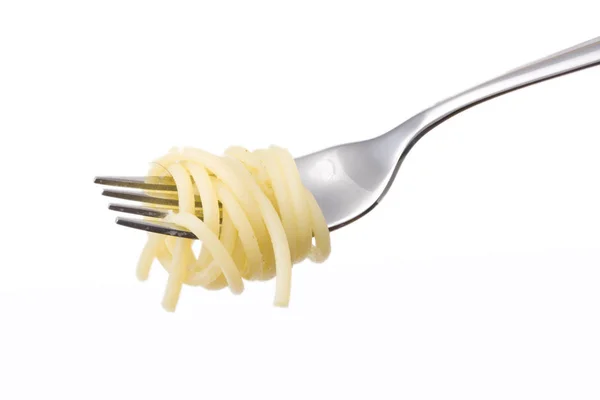 Spaghetti Sur Une Fourchette — Photo