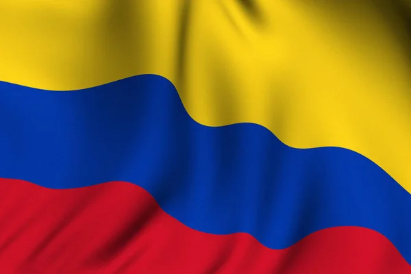 Rened Colombian Flag — стокове фото