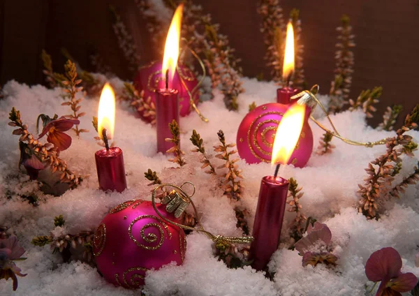Fondo Colorido Para Navidad Tarjeta Vacaciones Año Nuevo —  Fotos de Stock