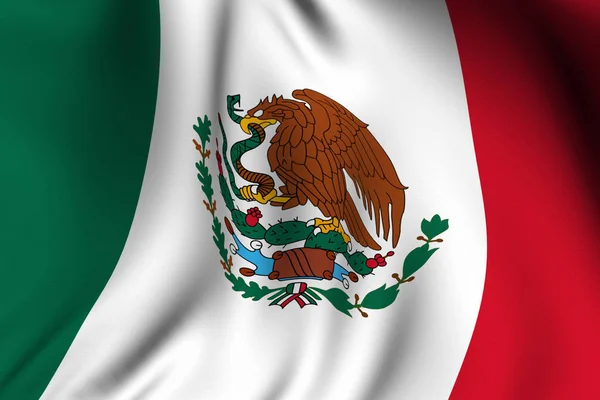 Rendered Mexican Flag National Flag — Stock Photo, Image