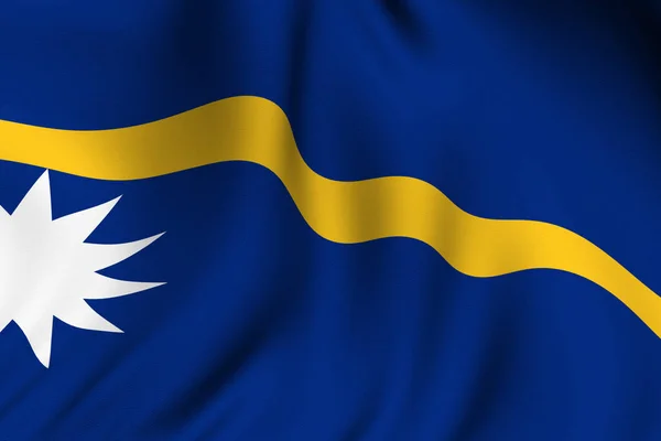 Rendered Nauru Flag National Flag — Stock Photo, Image