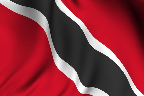 Rendered Trinidad Tobagan Flag — Stock fotografie