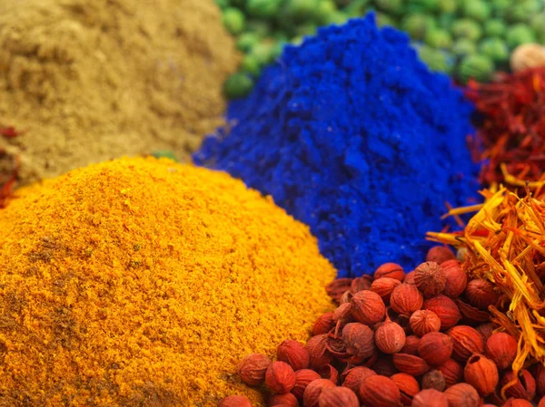 Delicious Variety Spices Closeup View — Stock Photo, Image