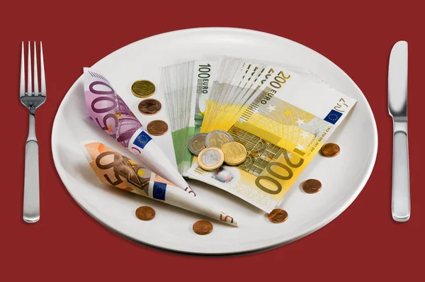 Geld Kan Niet Eten — Stockfoto