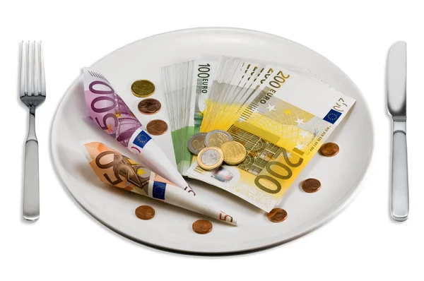 Geld Kan Niet Eten — Stockfoto