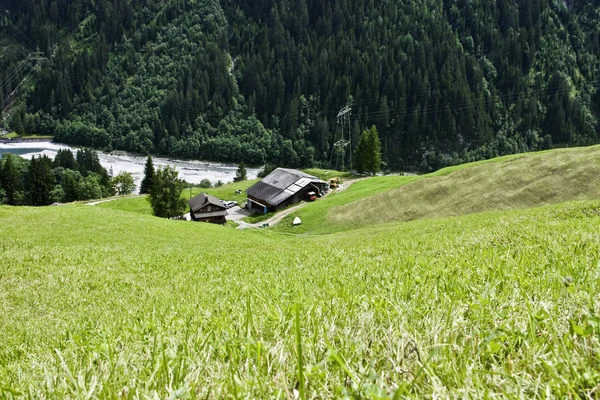 Úžasná Příroda Pohoří Alpy Pozadí — Stock fotografie