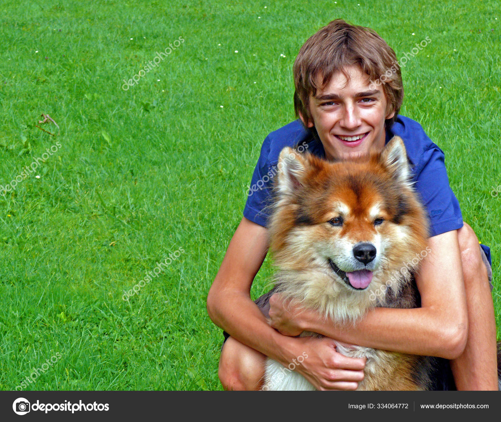 Homo Sapiens Sapiens Dengan Canis Lupus Familiaris Stok Foto C Panthermediaseller 334064772