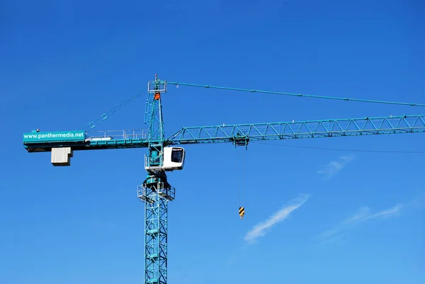 Blick Auf Baustelle Mit Kran — Stockfoto