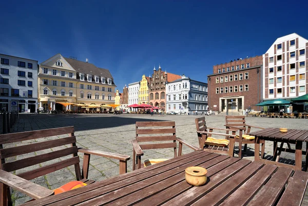 Stralsund Daki Eski Pazar — Stok fotoğraf