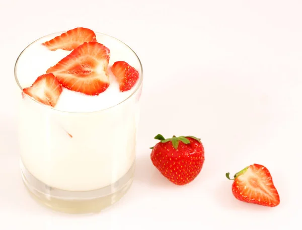 Iogurte Comida Saborosa Sobremesa — Fotografia de Stock
