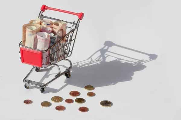 Kundvagn Vagn Butik — Stockfoto