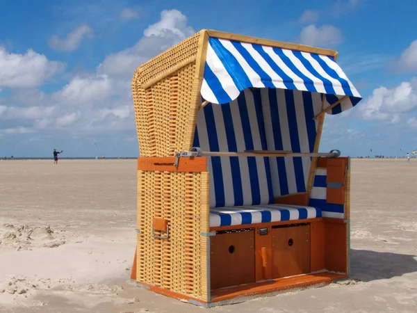 Mobilier Chaises Plage Station Balnéaire — Photo