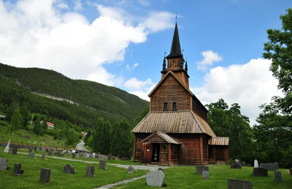 Μεγαλύτερη Εκκλησία Του Στέηβ Στο Νορβηγικό Σόγκιν Είναι Αυτή Στο — Φωτογραφία Αρχείου