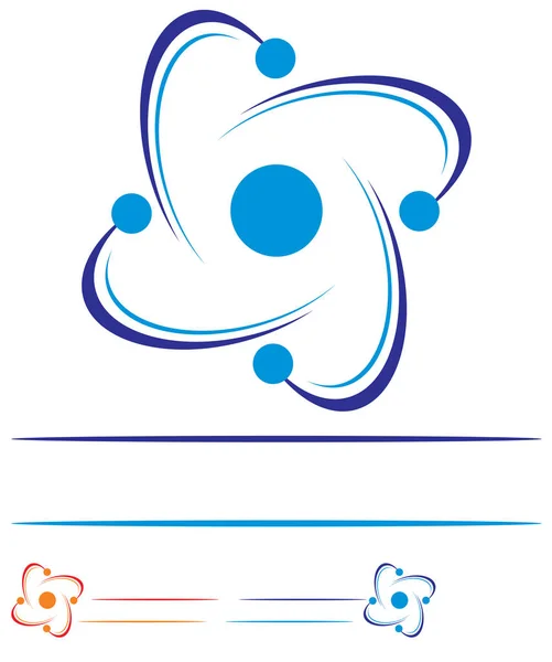 Logo Nuclear Power Station — Stock Photo, Image