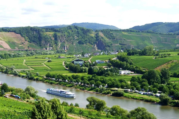 Mosela Řeka Která Protéká Francií Lucemburskem Německem — Stock fotografie