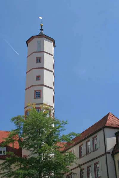 Malebný Pohled Krásnou Středověkou Architekturu — Stock fotografie