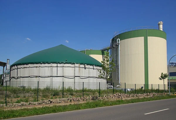Impianto Automatico Biogas Commerciale Digestore Anaerobico Agricolo — Foto Stock