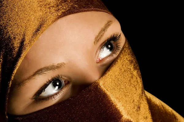 Jovem Hijab Com Véu — Fotografia de Stock