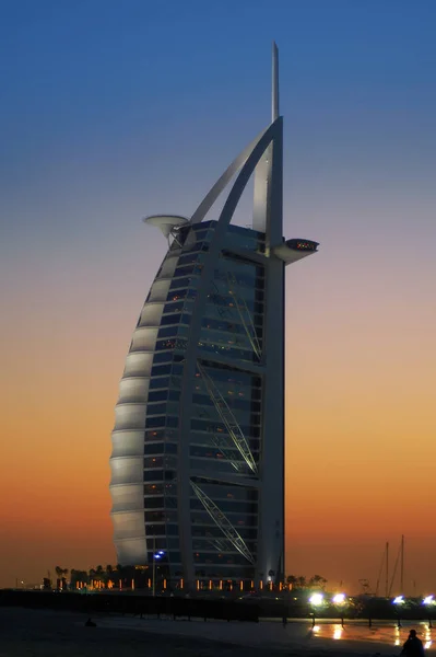 Burj Arab Zonsondergang — Stockfoto