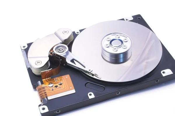 Sabit Disk Sürücüsü Beyaz Arkaplanda Izole Edildi — Stok fotoğraf