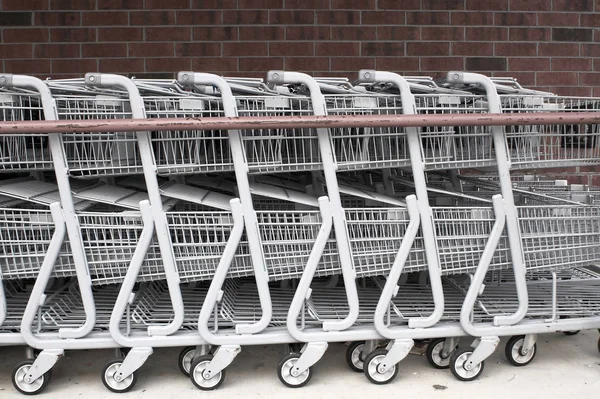 Carrinho Compras Trolley Loja Varejo — Fotografia de Stock