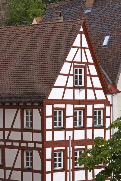 Tudor Stílusú Ház Nuremberg — Stock Fotó