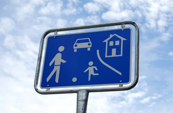 Verkeersbord Stad — Stockfoto