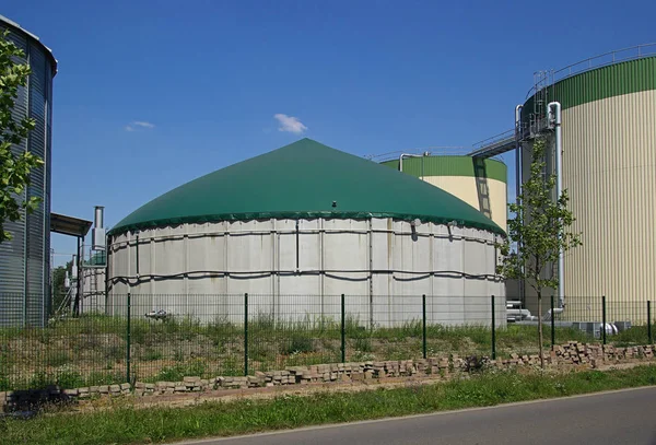 Automatic Commercial Biogas Plant Agriculture Anaerobic Digester — Stock Photo, Image