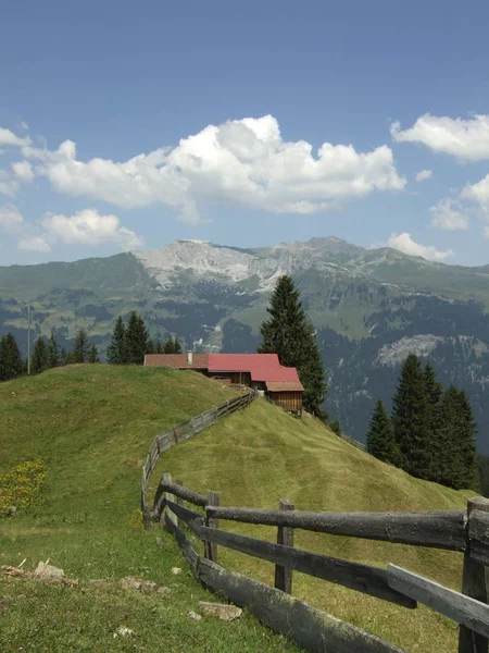 Vista Panorámica Del Hermoso Paisaje Los Alpes —  Fotos de Stock