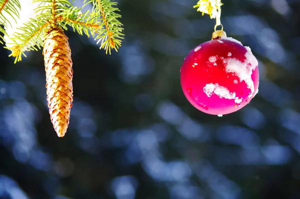 Färgglada Bakgrund För Jul Eller Nyår Semester Kort — Stockfoto