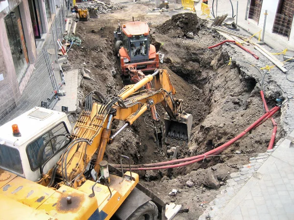 Excavator Construction Site — Stock Photo, Image