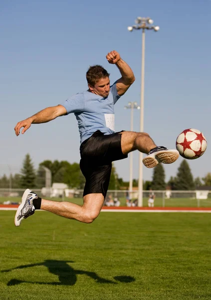 Szenische Sicht Auf Das Fußballsport Konzept — Stockfoto