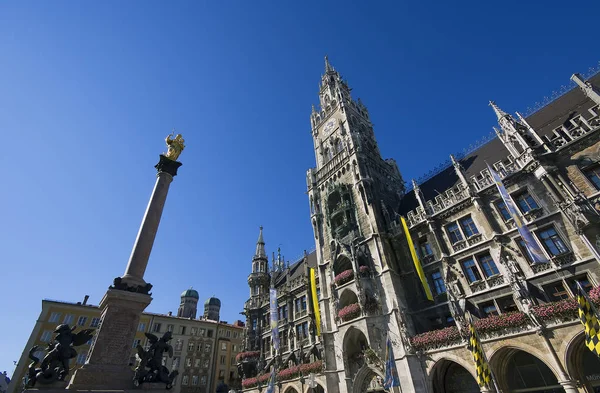 Monachium Marienplatz — Zdjęcie stockowe