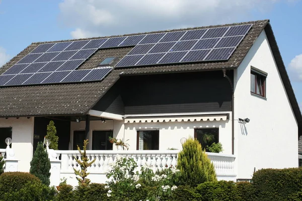 Solarenergie Umwelt Elektrische Energie — Stockfoto