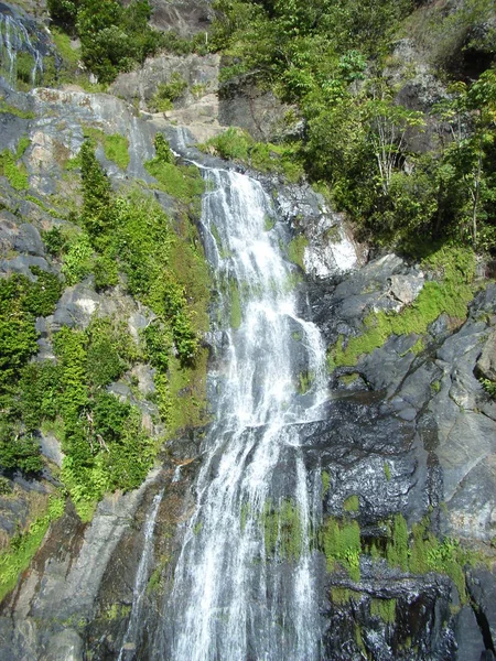 Mooie Waterval Natuur Achtergrond — Stockfoto