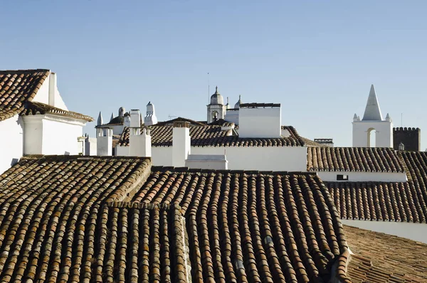 Roofs Village Monsaraz — Stock Photo, Image