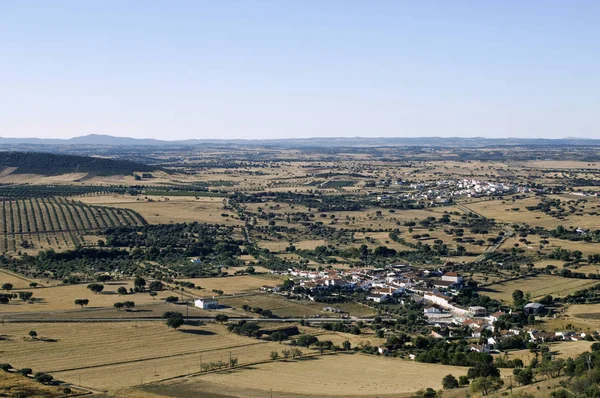 Kis Falvak Alentejo Síkságon — Stock Fotó