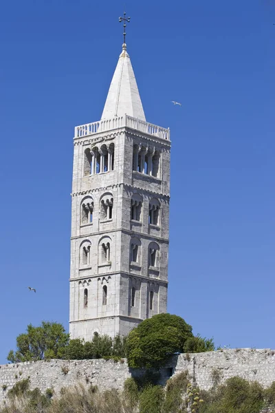 Church Tower Town Rab — Stockfoto