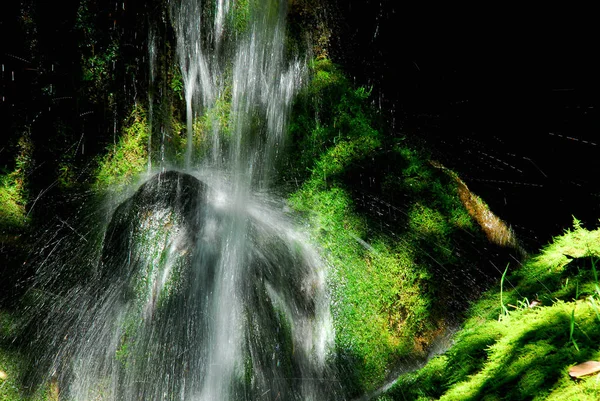 Cachoeira Natureza Fluxo Água Rio — Fotografia de Stock