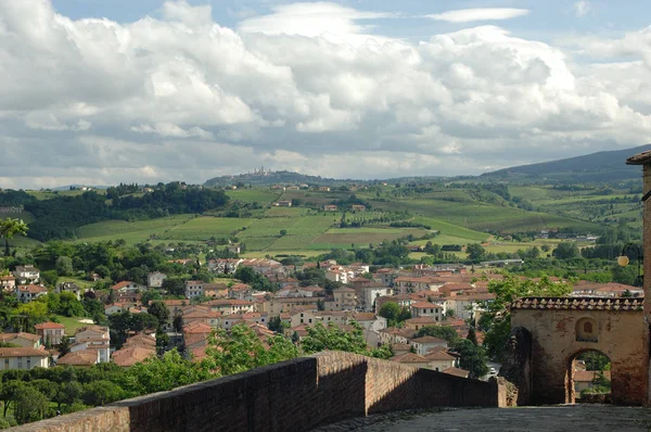 Vista Panorâmica Campo Foco Seletivo — Fotografia de Stock