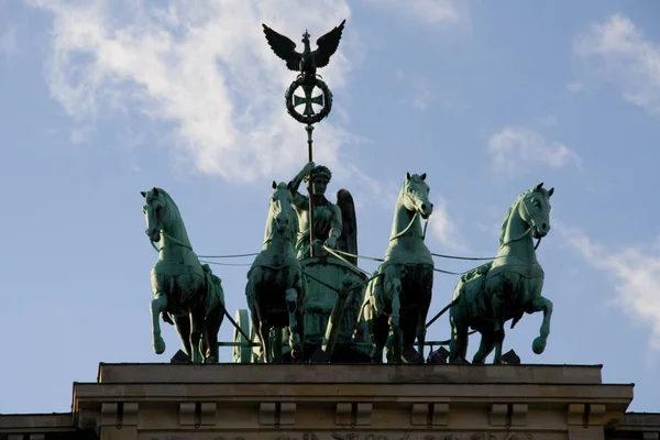 Quadriga Sur Porte Brandebourg — Photo