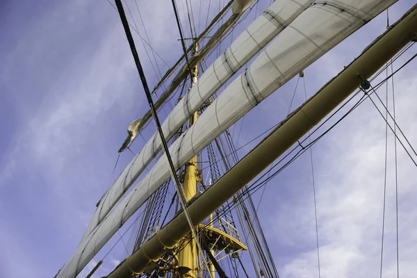 Scenisk Över Segelbåt Detaljer — Stockfoto