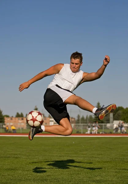 Szenische Sicht Auf Das Fußballsport Konzept — Stockfoto