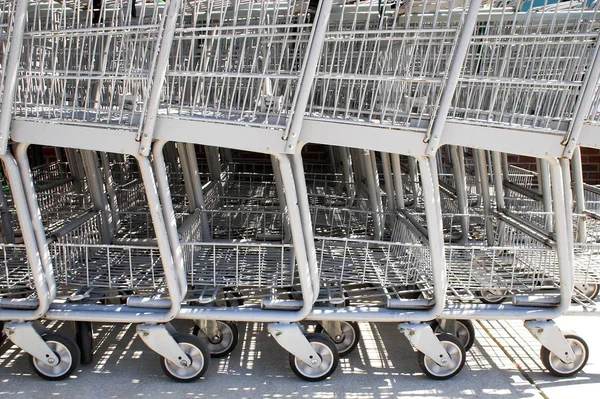 Kereta Belanja Trolley Toko Ritel — Stok Foto