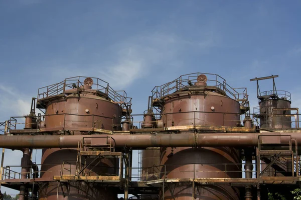 Refinaria Petróleo Planta Fábrica — Fotografia de Stock