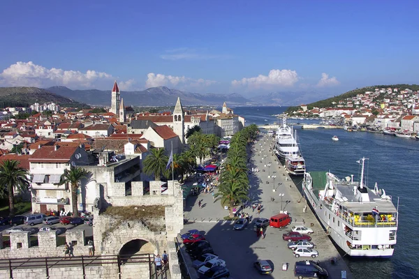 Croacia Ciudad Trogir Puerto —  Fotos de Stock